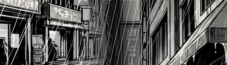 Viñeta 1 — Distrito Central bajo la lluvia